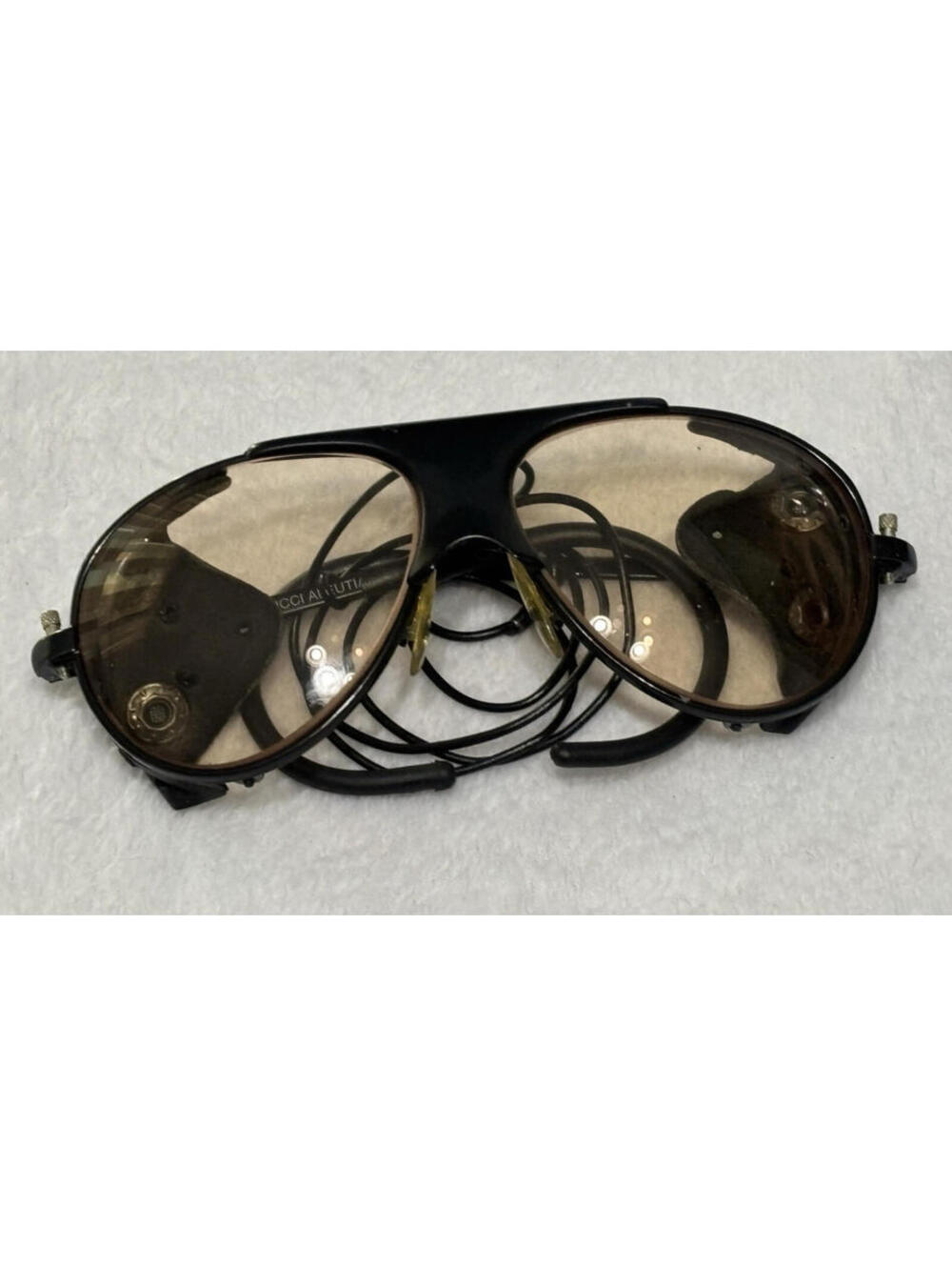 Bucci Glacier Sunglasses Climbing Mountaineering Side Shields Skiing || Vintage